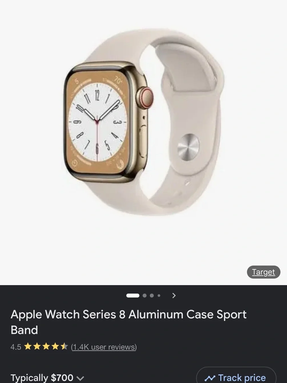 Apple Stainless Silver Smartwatch with Silver Milanese Band
